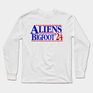 Aliens Bigfoot '24 Long Sleeve T-Shirt